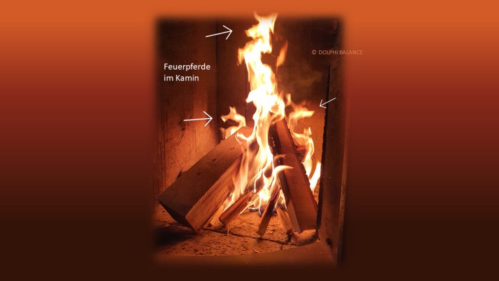 Feuerpferde im Kaminfeuer – sichtbare Feuerwesen als spirituelles Zeichen des Feuer-Pferd-Jahres 2026