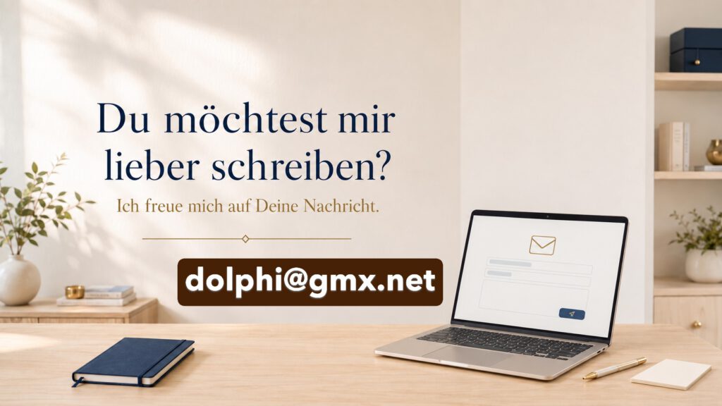 Laptop mit Kontaktformular – Nachricht an DOLPHi BALANCE schreiben