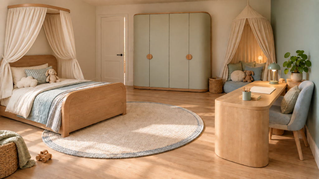 Harmonisch gestaltetes Kinderzimmer nach Feng-Shui-Prinzipien