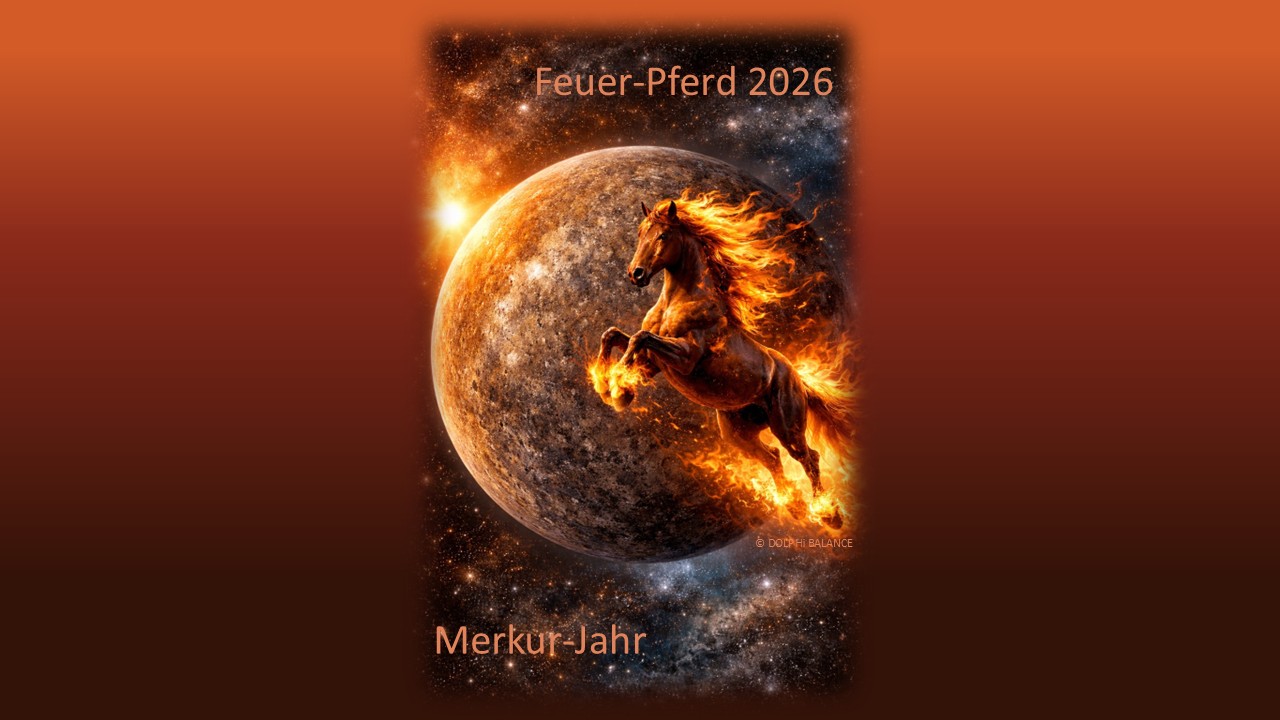 Feuer-Pferd 2026 vor dem Planeten Merkur – Feng Shui Jahresenergie und Neubeginn