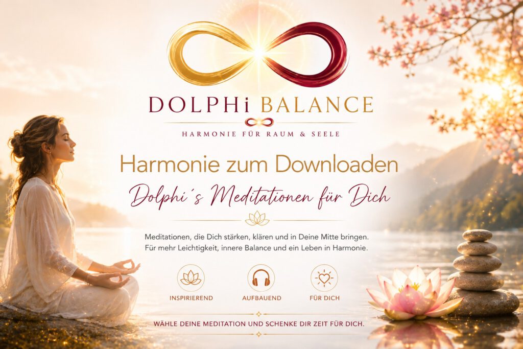 Meditationen zum Downloaden von DOLPHi BALANCE – geführte Audio-Impulse für mehr Klarheit, Balance und Harmonie
