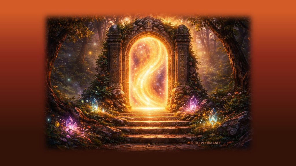 Leuchtendes energetisches Portal als Symbol für Portaltage – Zeiten erhöhter Schwingung, Transformation und feiner Wahrnehmung